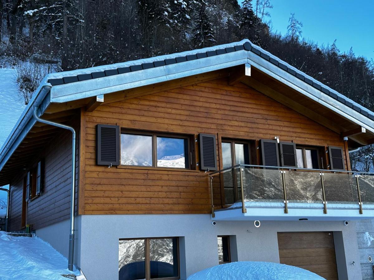 Chambres D'Hotes Les Louettes A Sapinhaut Canton Du Valais Saxon Εξωτερικό φωτογραφία